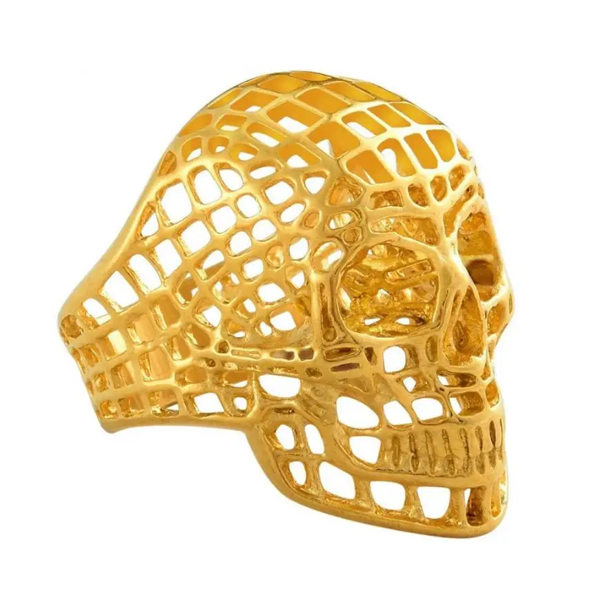 

Small Order Western Wish Punk Vintage Rings Jewelry Alloy Gold Silver Skull Mens Rings For Hot Creative Jewelry 2021 Wholesale, As picture