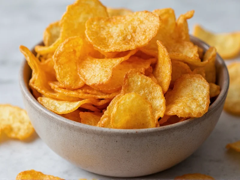 Assorted flavored homemade potato chips