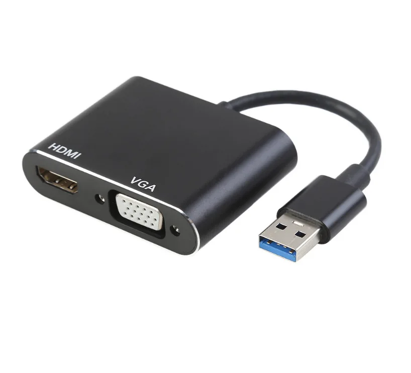 

USB3.0 TO HDMI Adaptor 1080P HDMI VGA dual display adaptor USB3.0 Video and audio, Oem