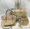 2020 spring women weekend pp straw mesh office work tote fashion handbag crossbody bag makeup pouch bag