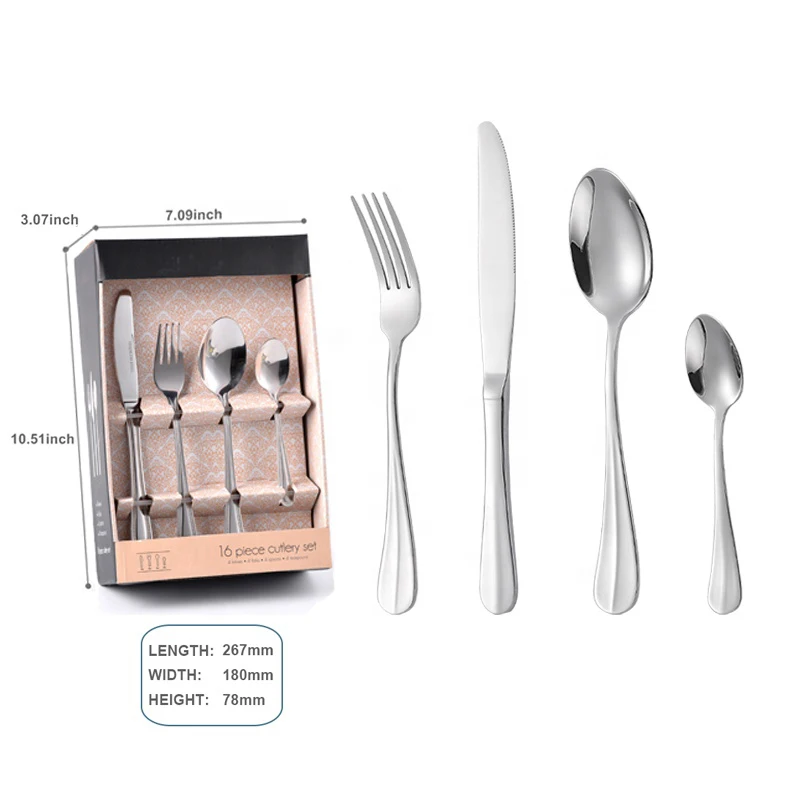 

QZQ Cutlery Set Stainless Steel, Cutleries For Restaurant No.113, Sliver