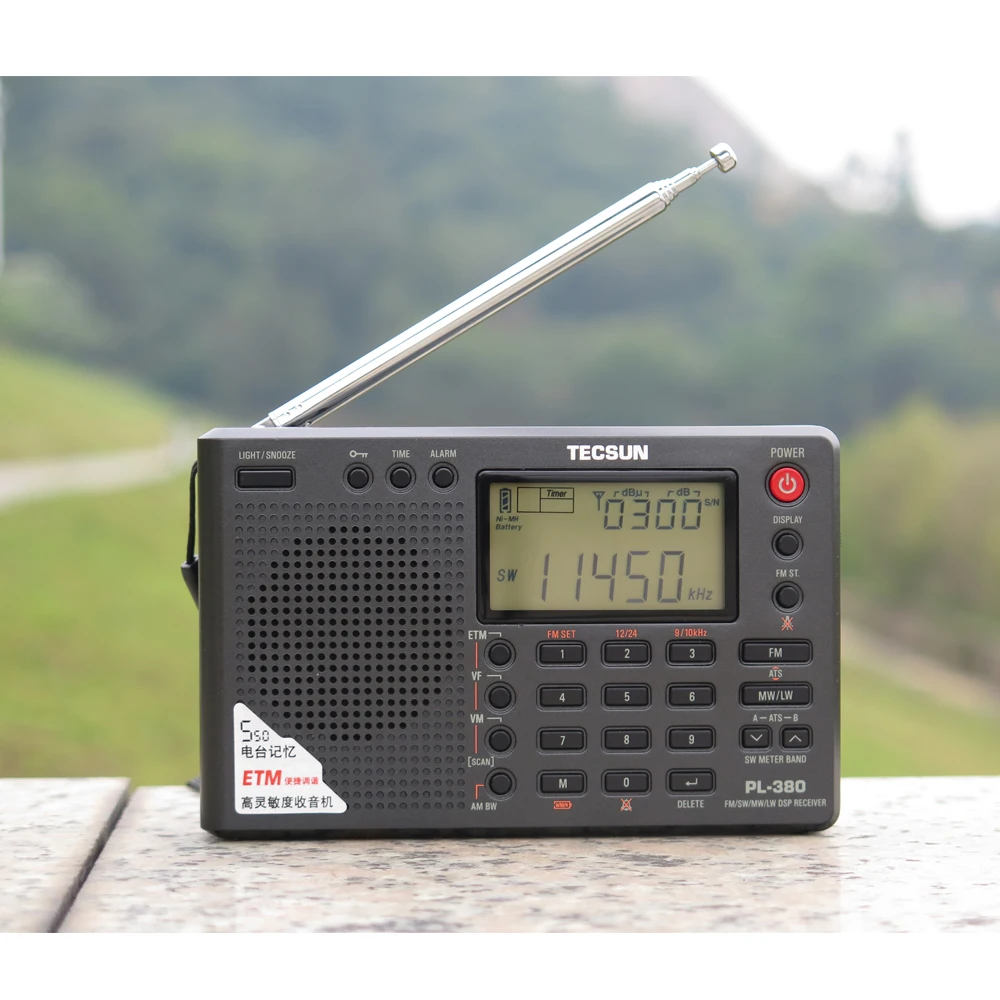 

Tecsun PL-380 Full Band Digital Demodulation Stereo PLL FM /LW/SW/MW DSP Receiver Internet Portable Radio