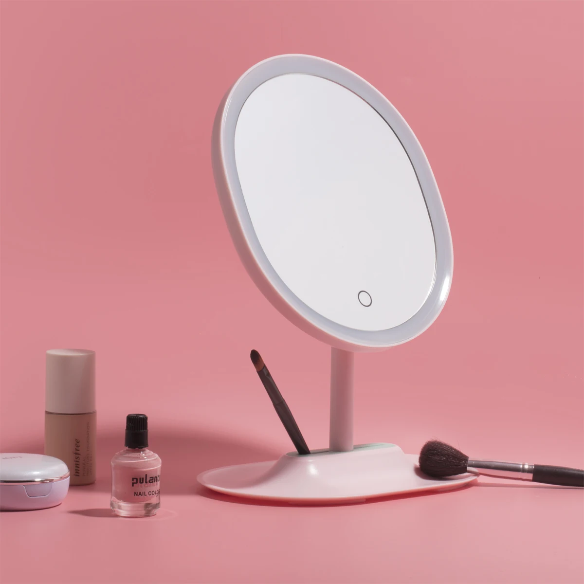 

Adjust light brightness LED Makeup Hollywood Style LED Vanity Mirror Lights Kit with Plastic mirror