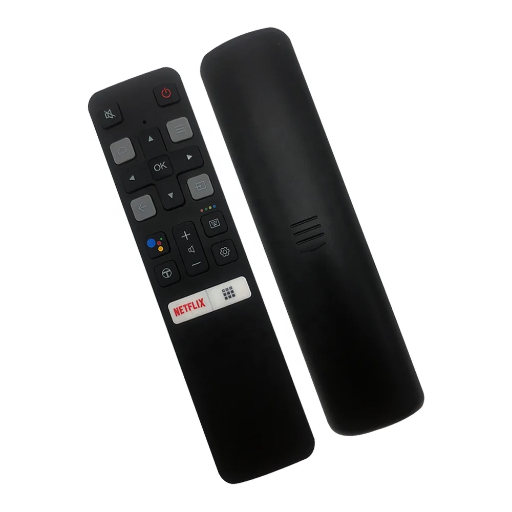 

The New RC802V 4K UHD Smart TCL Android TV Remote with Voice Key Commands Suit for TCL TV Remote, Black color