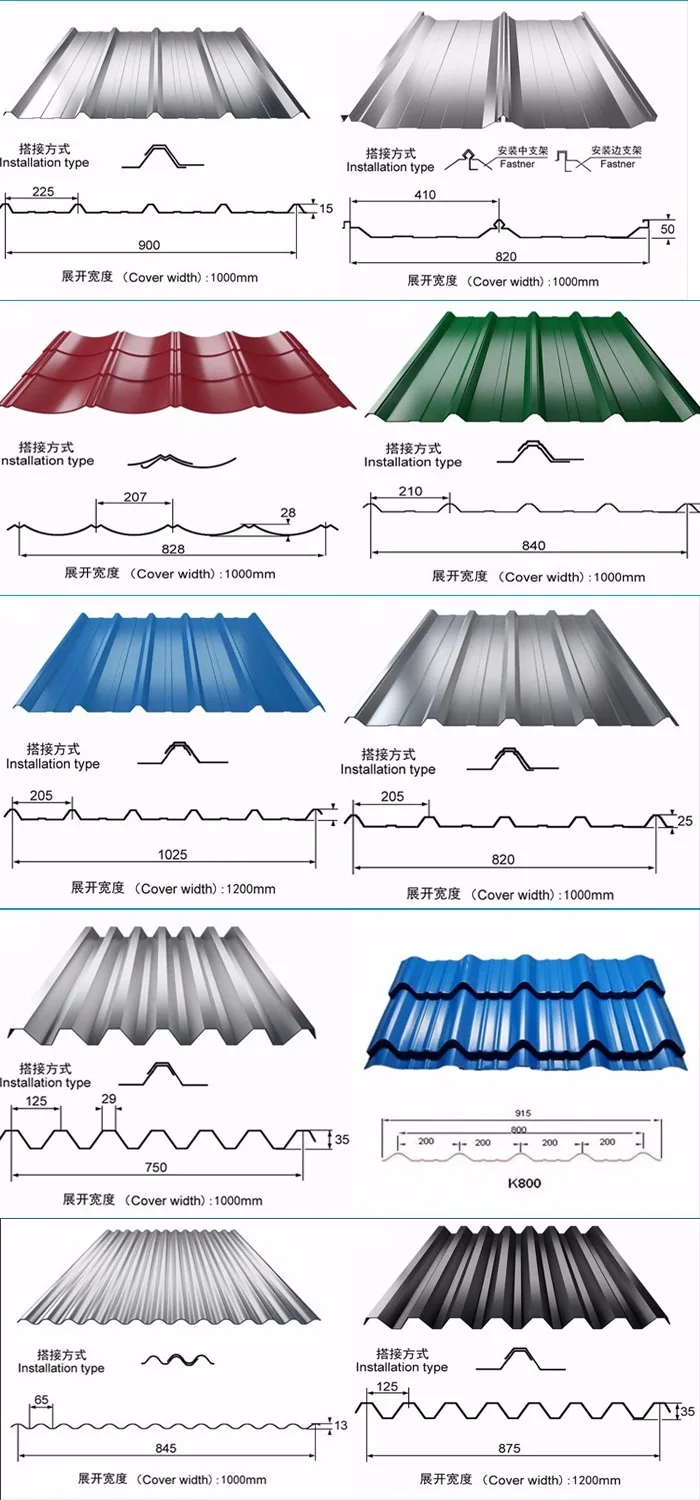 Long Span Galvanized Steel Roofing Sheet Weight Of Gi Sheet Buy Good Quality Galvanized Steel