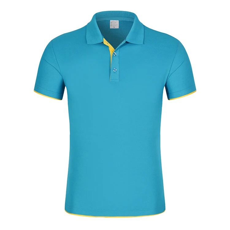 

blank high quality 100% cotton polo shirt with collar, Accept custom made color