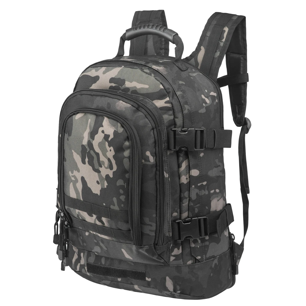 

3 Days Arrival 39L-64L Black Camo Large Military Tactical Backpack Bug Out Bag Tactical Backpack