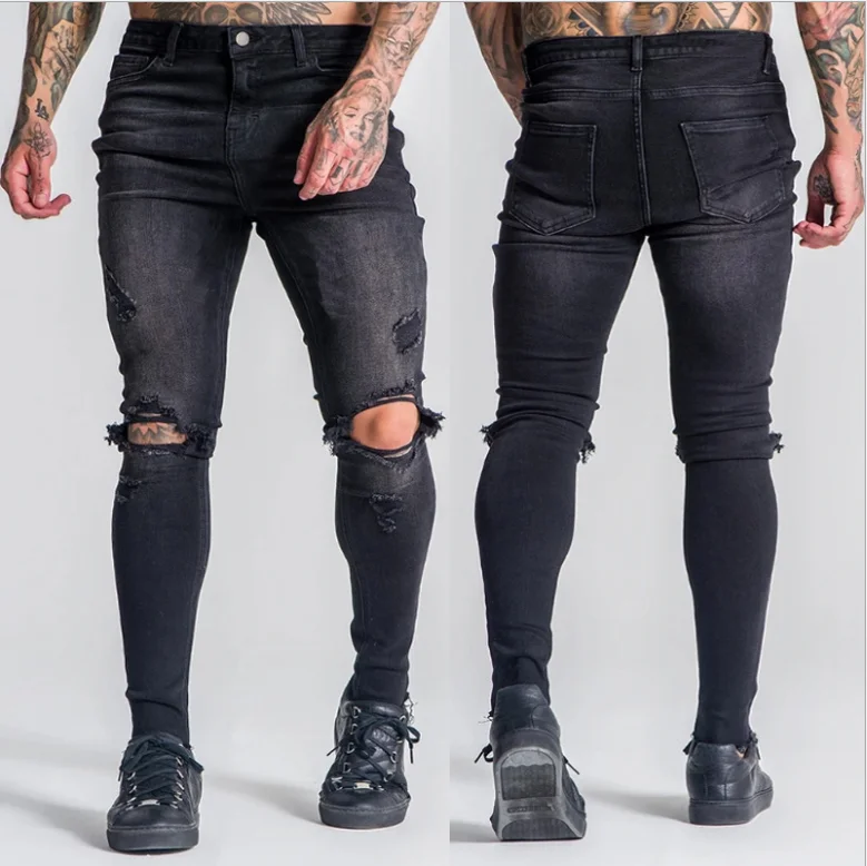 

China supplier casual fashion trend stretch jeans men