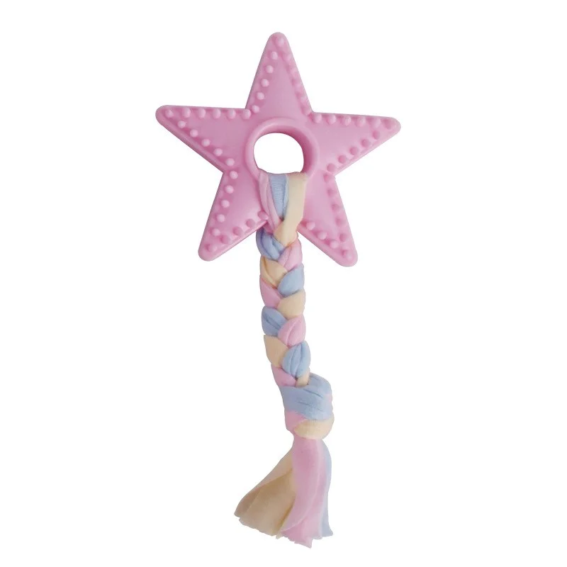 

Environmentally Friendly Teeth Puzzle Star TPR Rope Teeth Cleaning Dog Toy