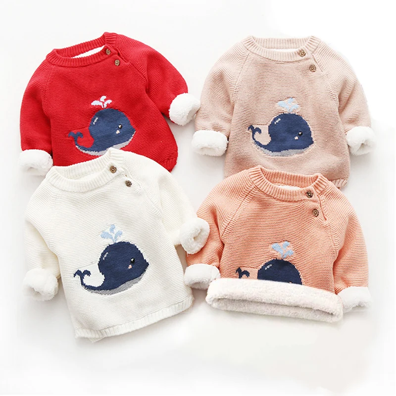 

Children Wears Tops Boys Winter Clothing Infant Pullovers Kids Baby Girls Clothes Sweater