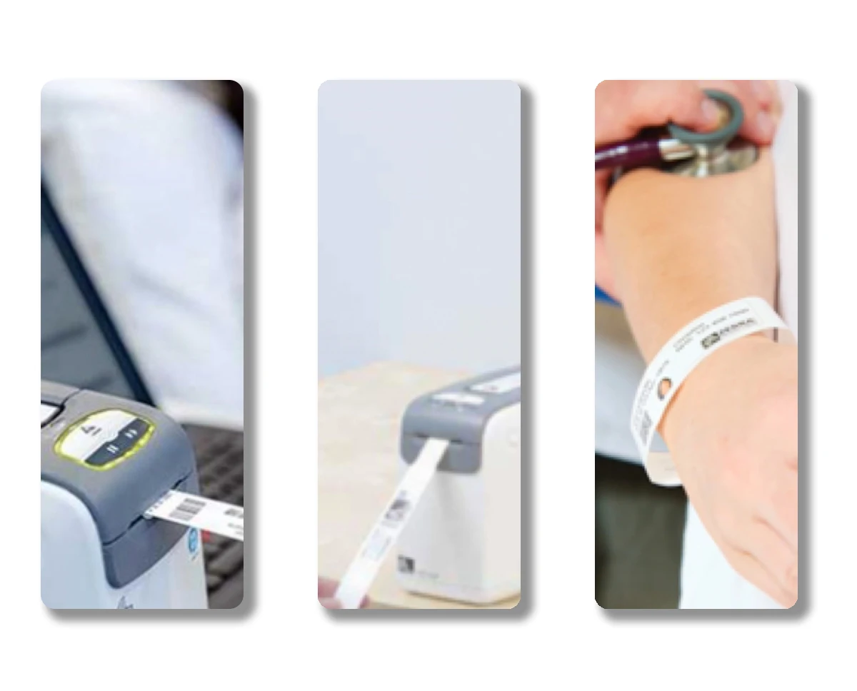 Zebra Hc100 Barcode Id Printer For Patient Thermal Wristband Cartridge