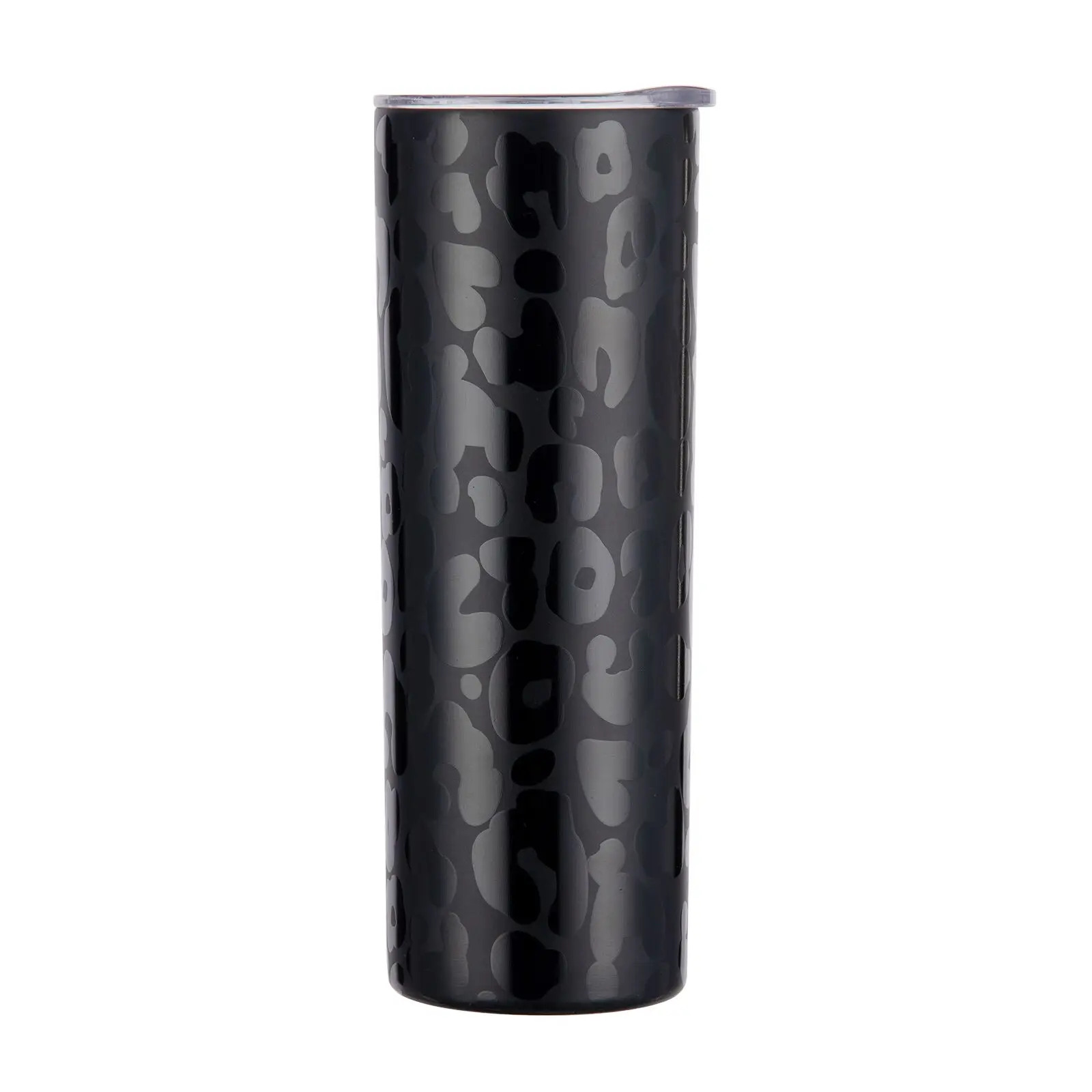 

Wholesale 20OZ Black Leopard Cheetah Print Double Wall Skinny Stainless Steel Vacuum Tumbler Coffee Mug with Lid DMA81175