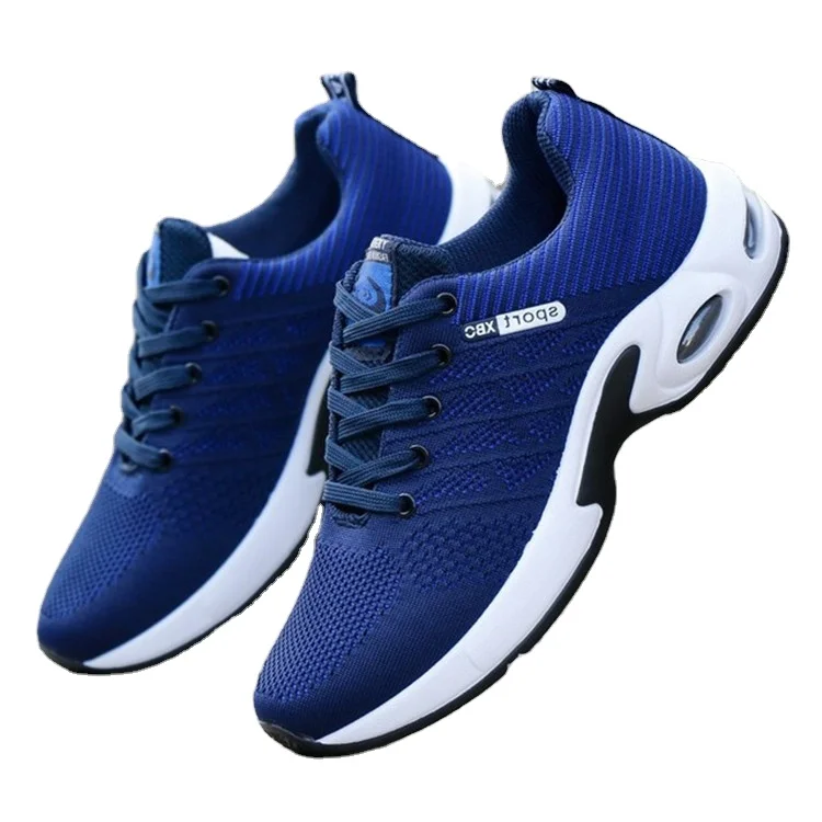 

Wholesale men footwear lace-Up casual breathable sport shoes fashion high quality shoes sneakers, Black,red,blue