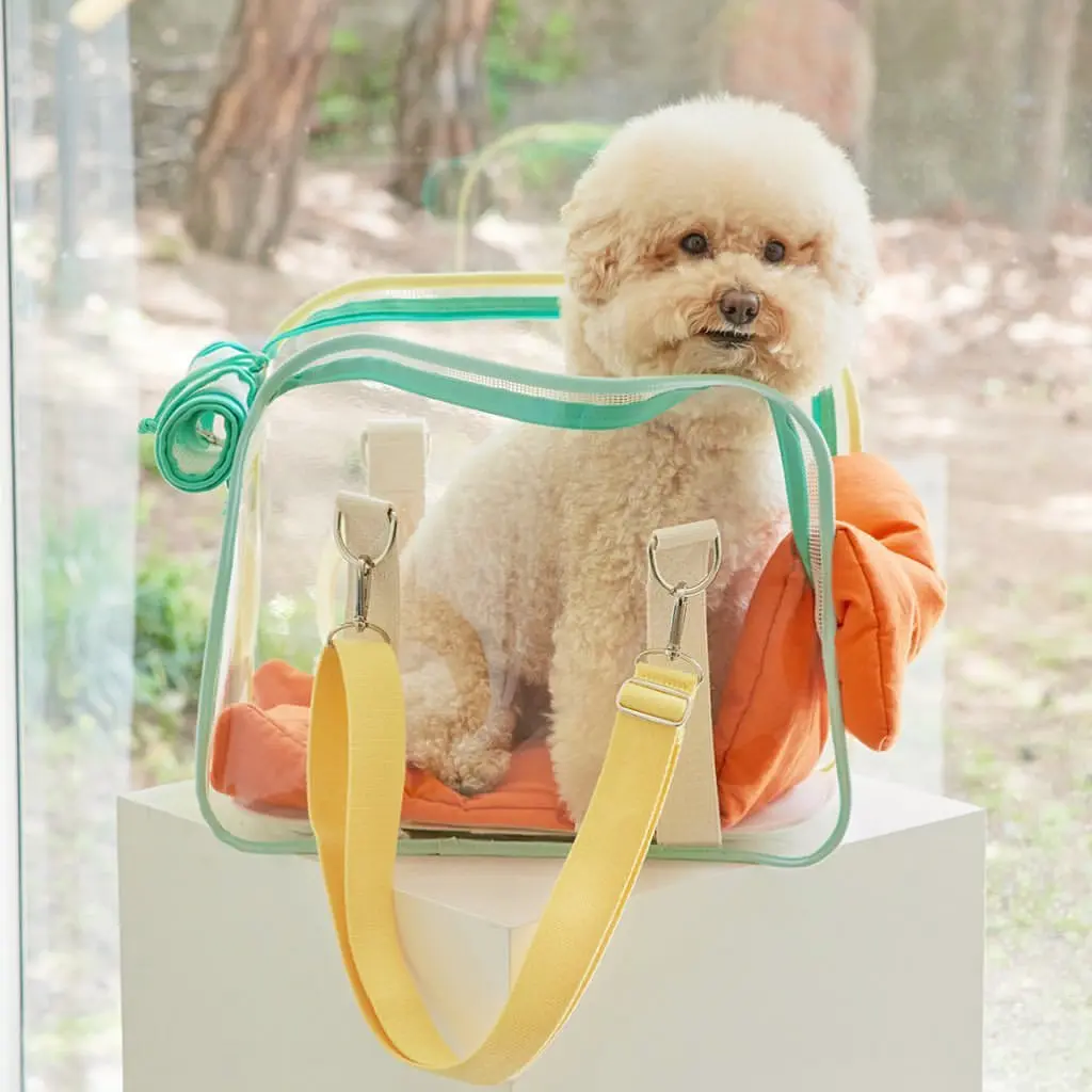 

Wholesale transparent Fashion carry Dog Cat Bags Light Portable cat Handbag Durable Travel pet candy Bag, Customized color