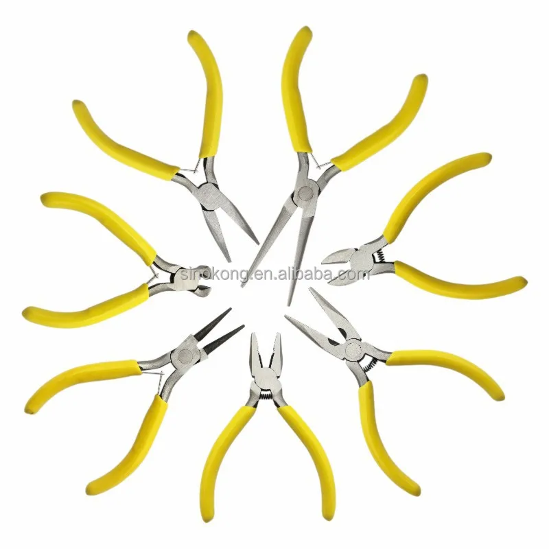 

Wholesale 5 inch Mini Diy Jewelry Accessories Tools Plier Mini Pliers Set Jewelry Pliers Kit Bead, Yellow