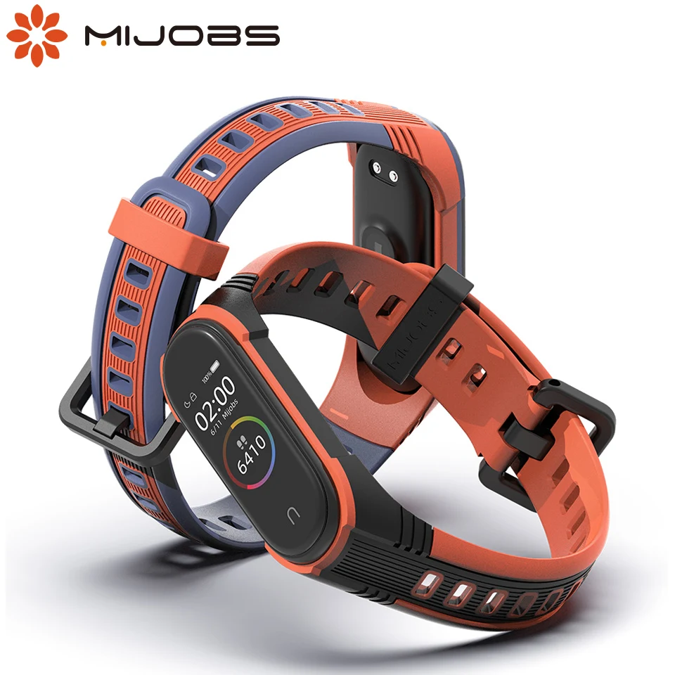 

Mijobs For Xiaomi Mi Band 3 4 5 6 Bracelet Silicone Correa Bracelet Pulseira Miband 5 band 6 Accessories
