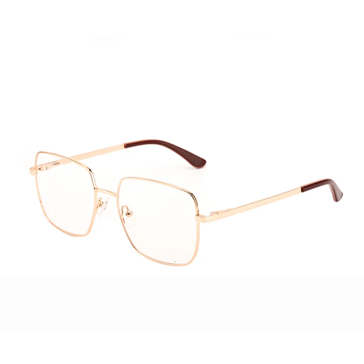 

BOM1021 High Quality Fashion Metal Unisex Square Optical Frame Mens Women Metal Eyewear Stock Glasses, Pic or customized