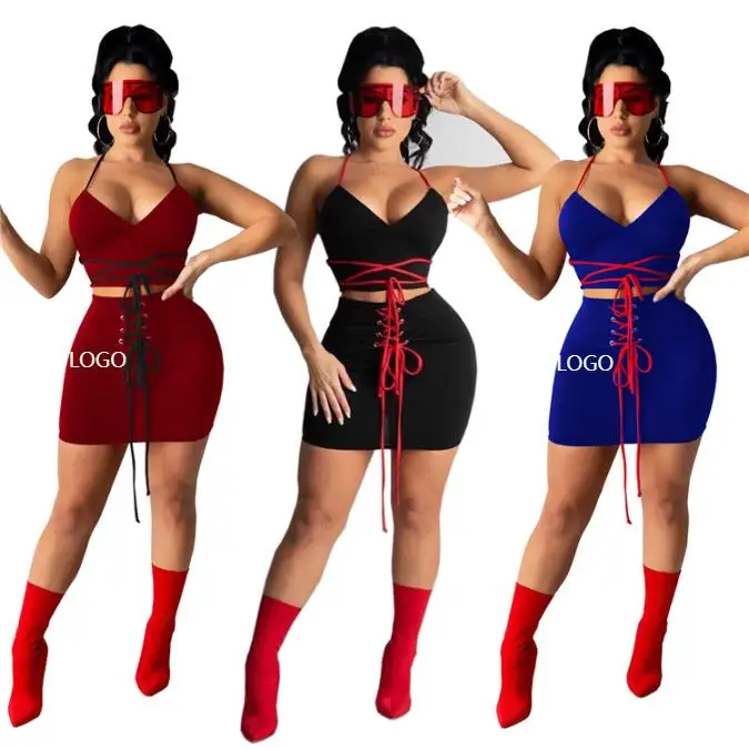 

casual dresses 2 piece set women spring 2021 woman tops fashionable Long sleeve sexy casual wholesalers meQ786
