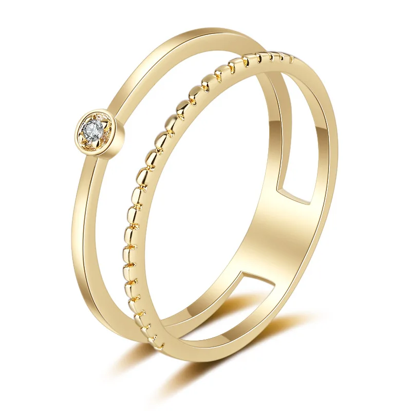 

RN0241 new arrival ladies jewelry korean thin band herren ring silber plated 18K gold mossanite ring