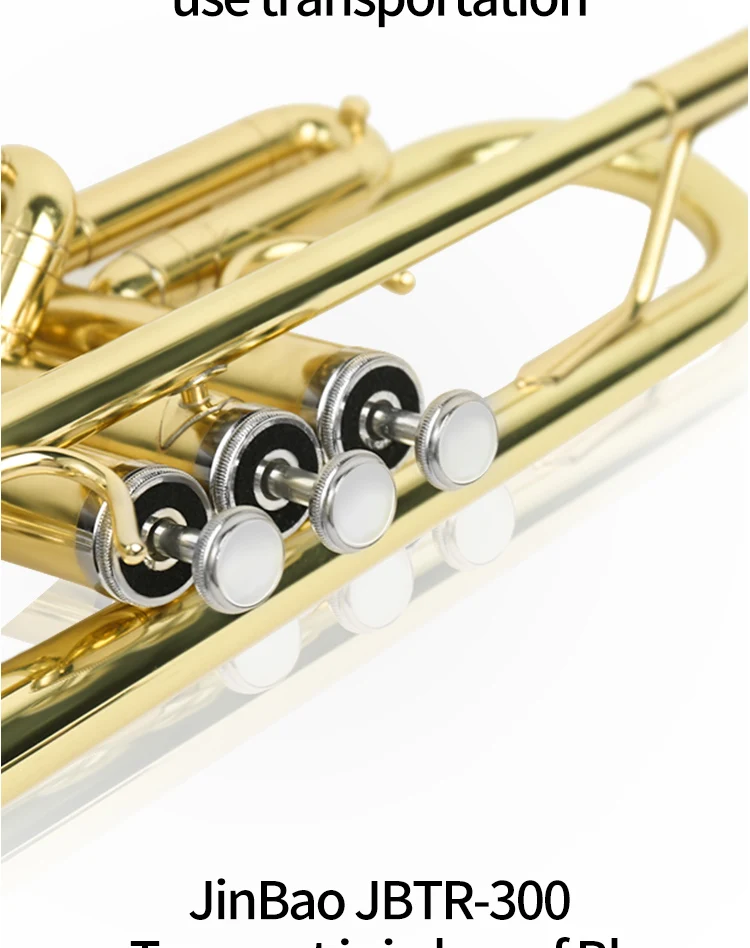 Factory Price JinBao TR-300 Standard Professional Trumpet Bb Key