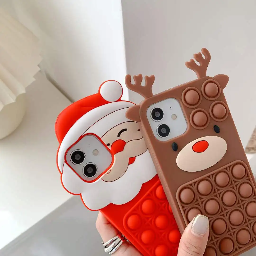 

Merry Christmas Protective Cover Santa Claus Phone Case For Apple 13