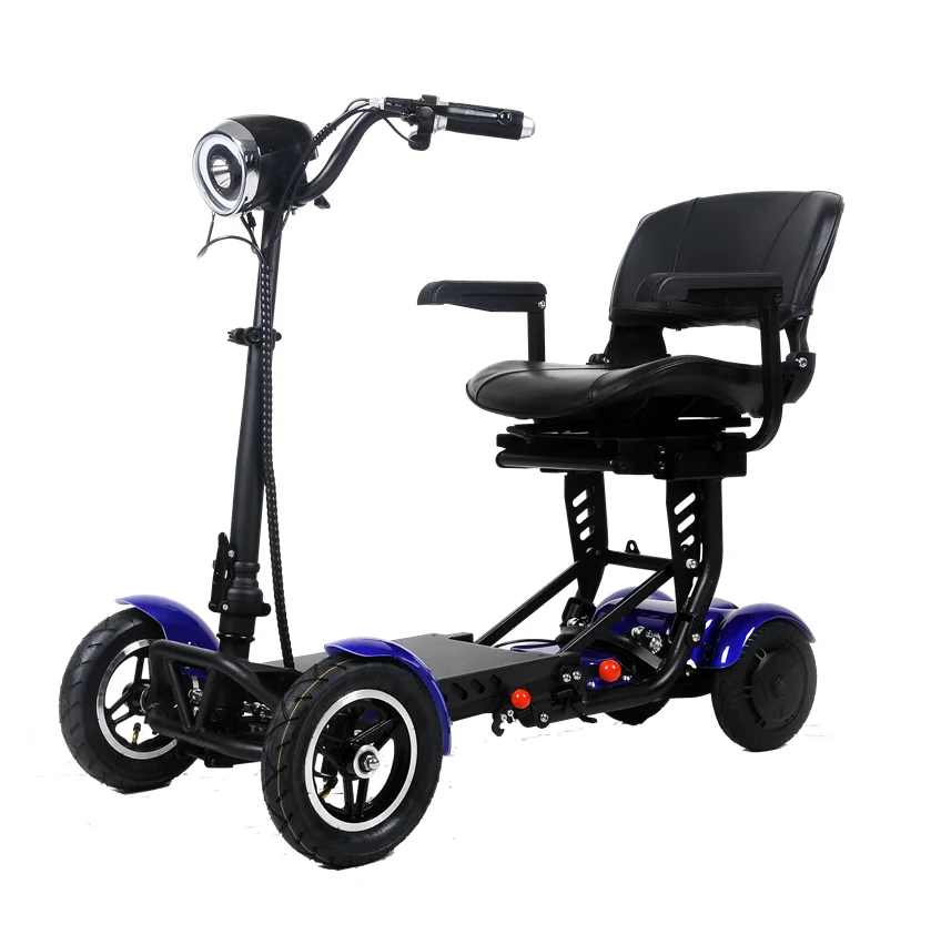 

2021 BC-Medical foldable high quality hot selling electric pedal tricycle covered for handicapped, Black/ blue/ red/ customized