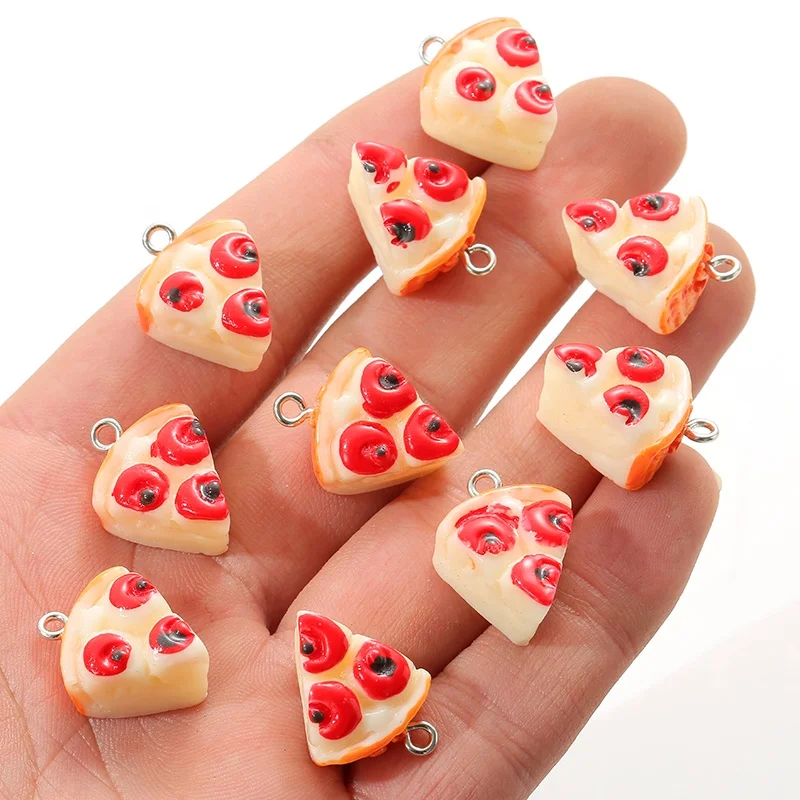 

Simulation Cake Fruit Apple Pie Resin Charms Pendants For Jewelry Making Diy Resin Crafts Jewelry Earring Accessory, Picture