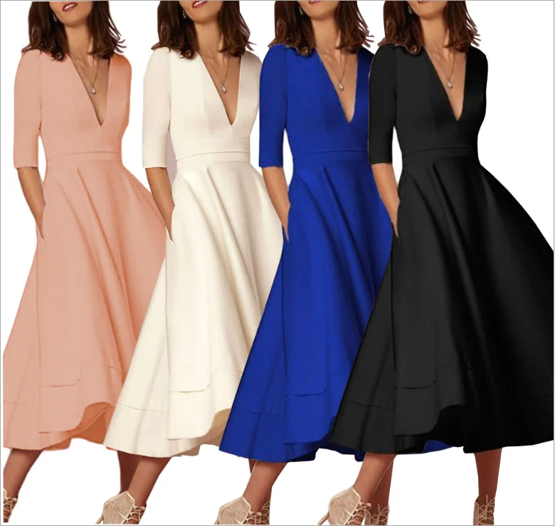 

Women's summer high quality dress hot style manufacturers spot, Customized color