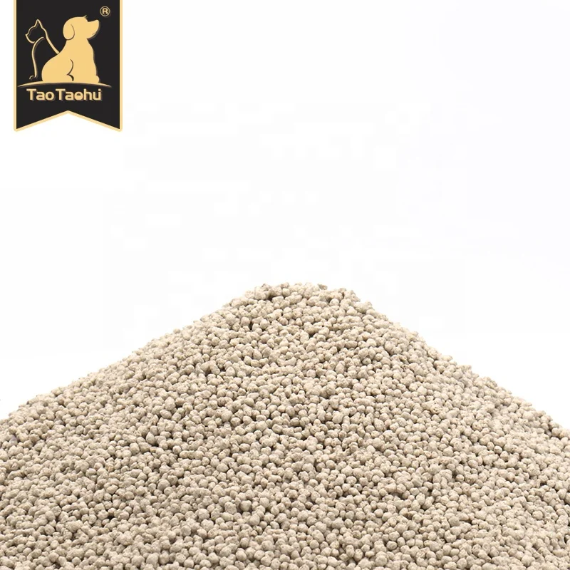 

TaoTaohui Factory direct high quality cat litter liquid absorption bentonite OEM cat litter small particle clay sand, Yellow