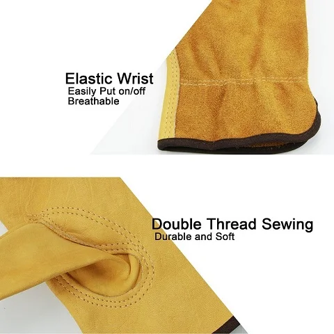 
Favor design split cow work leather mechanic gloves for hand protection and general industry 