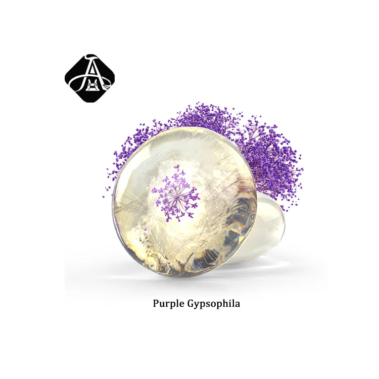 

AH Cleaning Nourishing Amino Acid Purple Gypsophila Flower Crystal Soap Bar