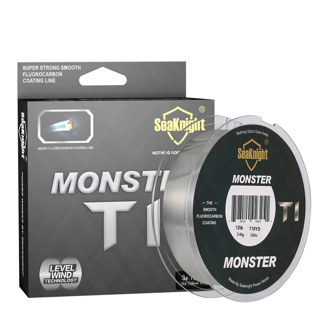 

New Arrival T1 Fluorocarbon Coating Fishing Line 100M Monofilament Fishing Sinking Line, Optional