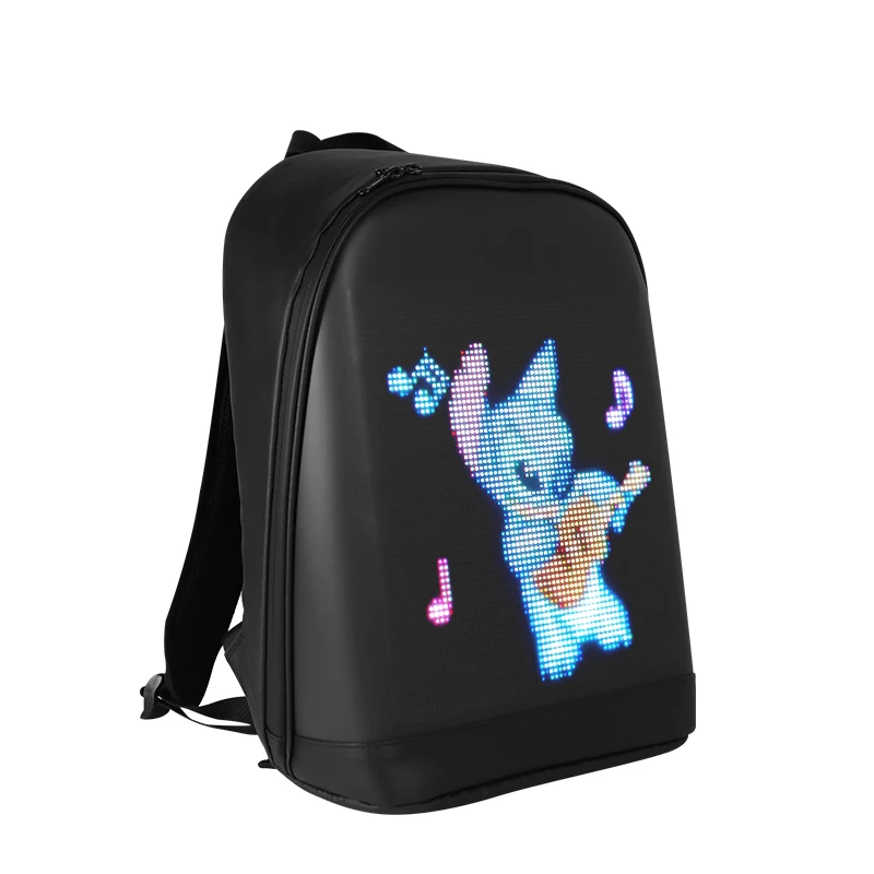 

Waterproof Smart LED Display Backpack Wifi Remote Control Advertising Walking Billboard DIY Student LED backpack, Random color