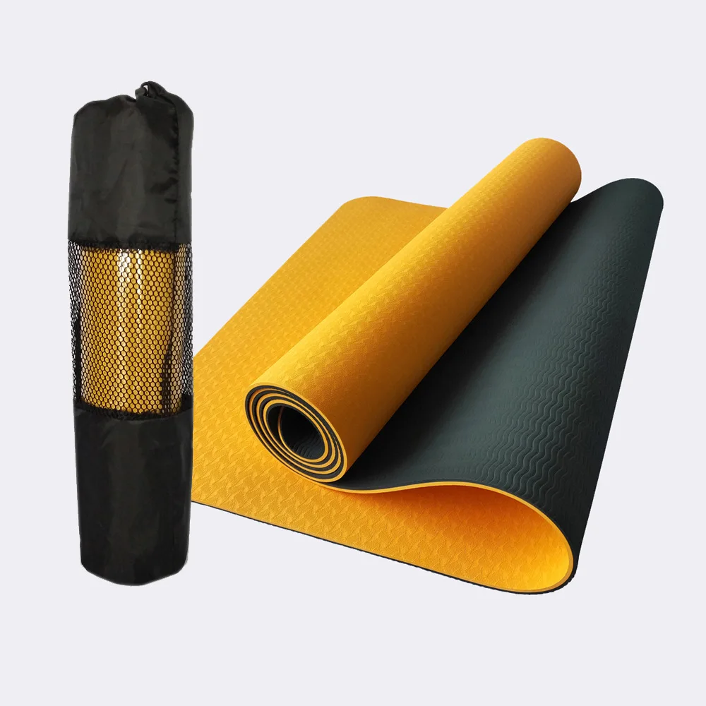 

Fitness exercise custom print eco friendly non-slip tpe 6mm yoga mat, Customized