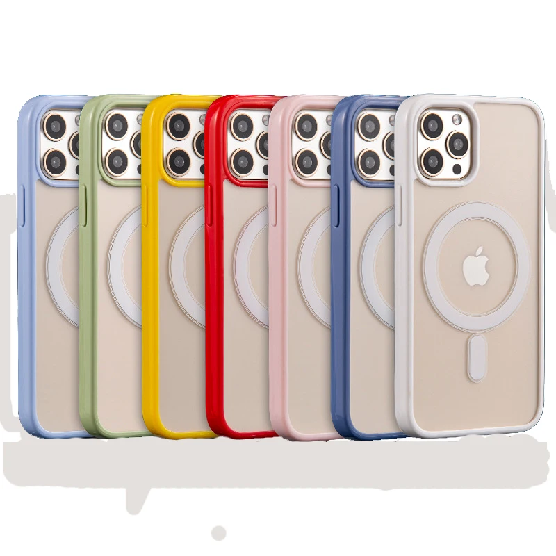 

360 Rotating Protective Clear Design Magnetic Hard Phone Back Cover For iPhone 11