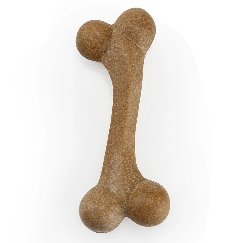 
Wholesale Pet Molar Toys Nylon Dog Bone Toys Indestructible Dog Teething Toy Bamboo Wood Bone Shape Dog Chew Bones 