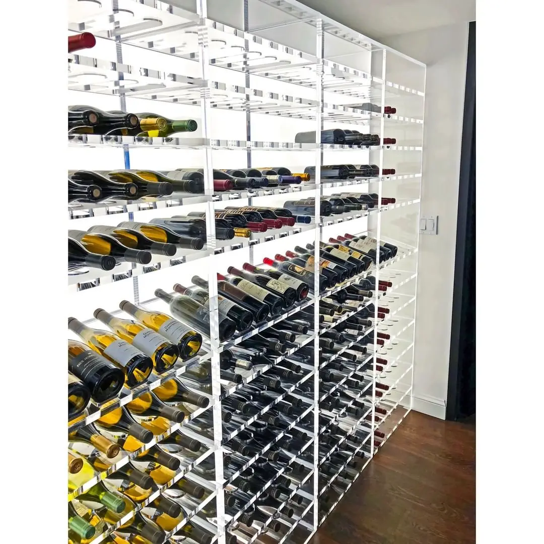 A&c Wall Mounted Acrylic Light Wine Racks Buy Wall Mounted Acrylic Light Wine Racks,A&c Wall