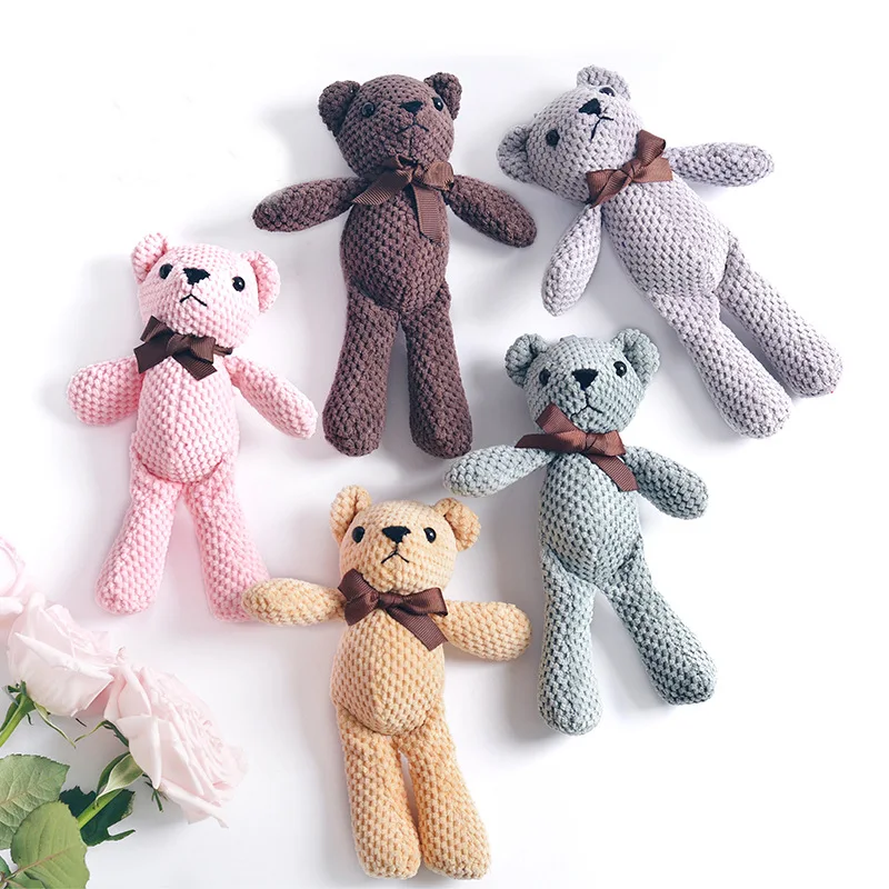 

Dropshipping 18-20cm Mini Teddy Bear Cartoon Plush Doll Pendant Teddy Bear Keychain