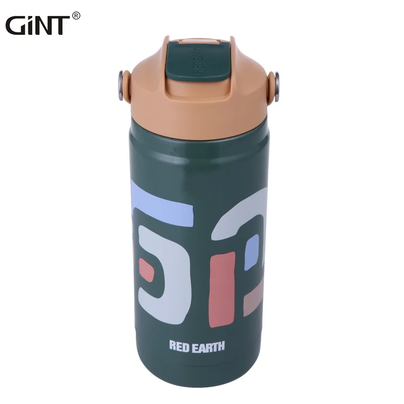 

2021 316 Stainless Steel coffee cup New design Vacuum Water Cup 550 ml with Straw Insulated Water Bottles, Customized colors acceptable