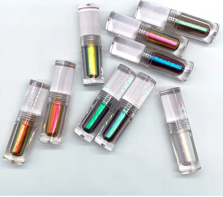 

New arrival 9 colors glitter eyeshadow wholesale private label cosmetics liquid chameleon eyshadow