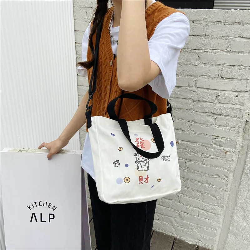 

Eco-friendly Fashion Custom Logo Print Shopping Cotton Canvas Tote Bag