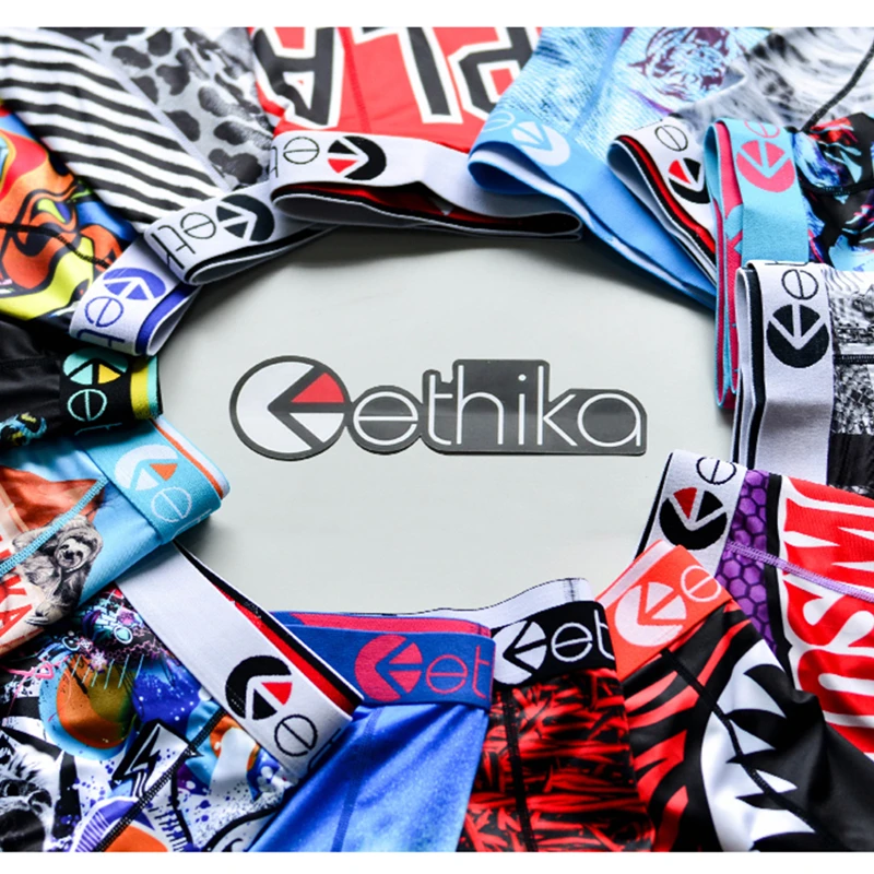 

Custom logo oem print shark shorts polyester trunks plus size 3xl mens briefs 2021 ethika underwear boxers