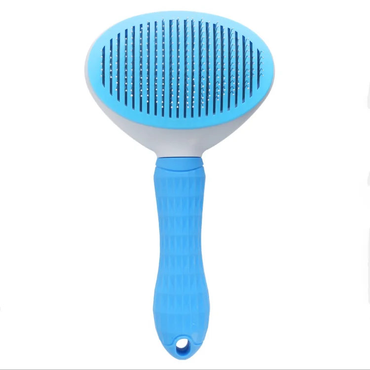 

Pet Cleaning Tool Self Cleaning Slicker Brush for Dogs and Cats Removes Loose Undercoat, Orange black green purple blue