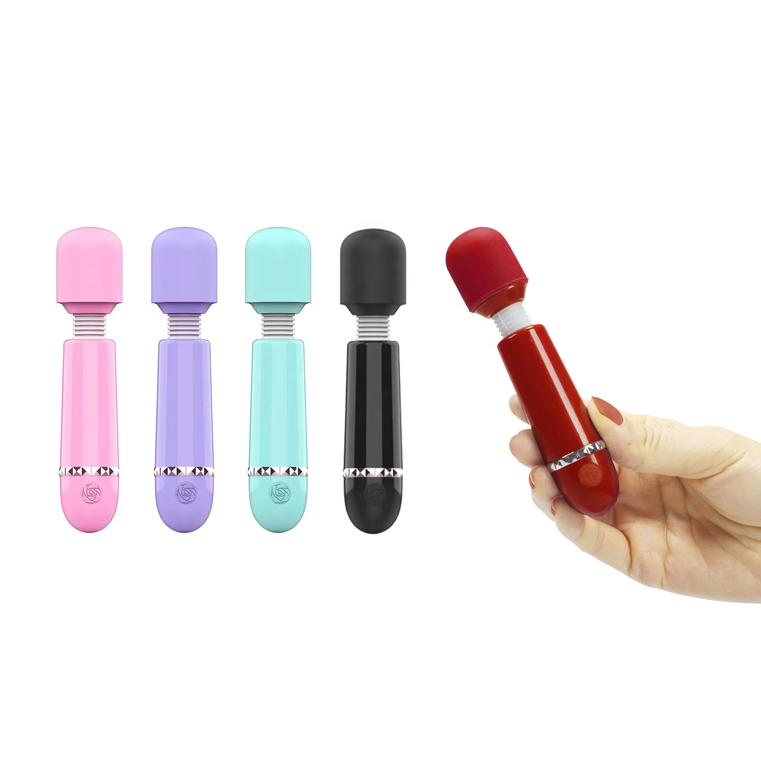 

Mini Pouch Adult Micro Personal Eye Massage Wand 10 Modes USB Rechargeable Waterproof Body CE Facial Massager 100% Waterproof