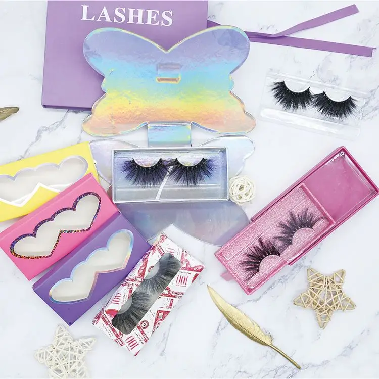 

Pink Glitter Marble Box Own Logo Private Label Gift Box Packaging 3d 5d Mink Eyelashes Wholesale, Natural black or colorful
