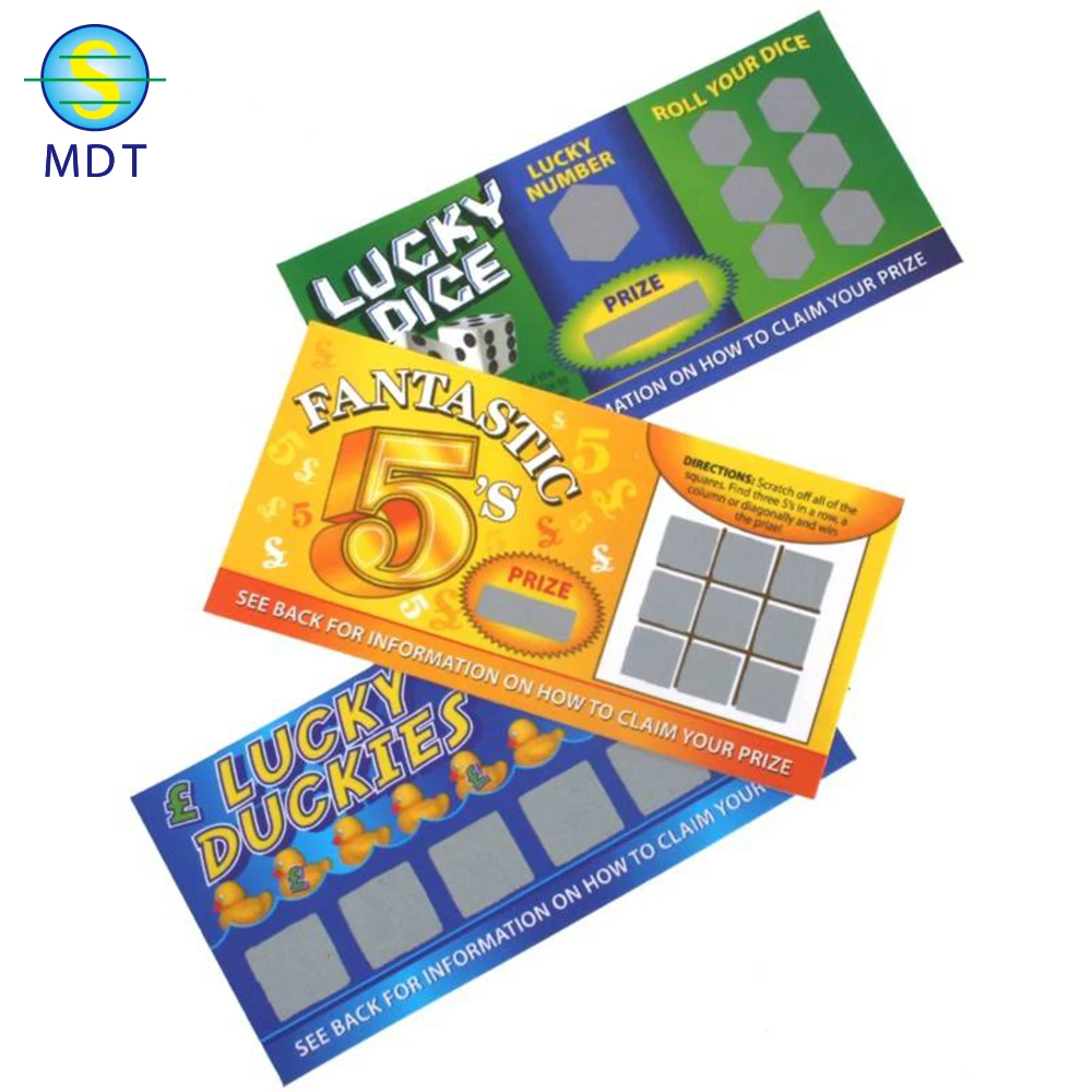 

Mdt O plastic pvc scratch off card lottery card promotion, Cmyk color or pantone color
