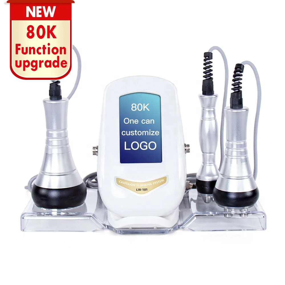 

40K 80K vacuum cavitation system gel slimming Body Skin Tightening Home Lifting Skin Care machine for home, White