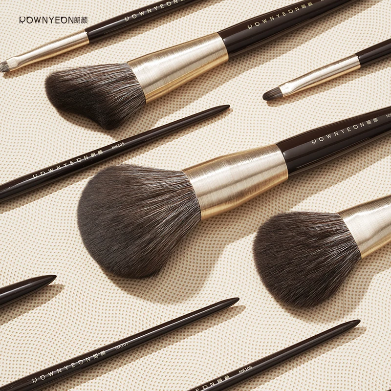 

Wholesale 24pcs Set Rose Gold Brush Makeup Brushes Package, Green,brown,white,custom