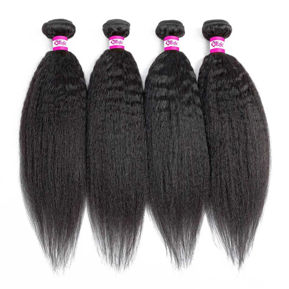

Yeswigs 100% Cuticle Aligned Indian Virgin Hair Weave Bundles Top Quality Raw Indian Human Hair Extensions Yaki Kinky Straight