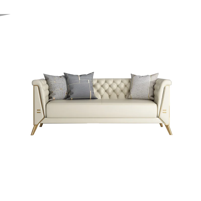 Light luxury lounge sofa leisure sofa in fabric for living room